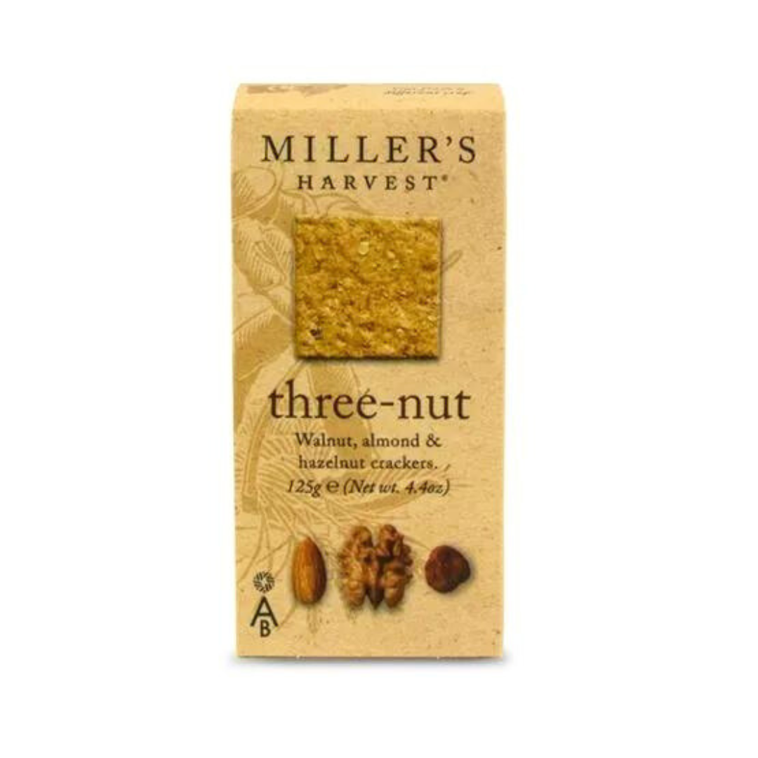 Miller's Harvest Three-nut Crackers 125g
