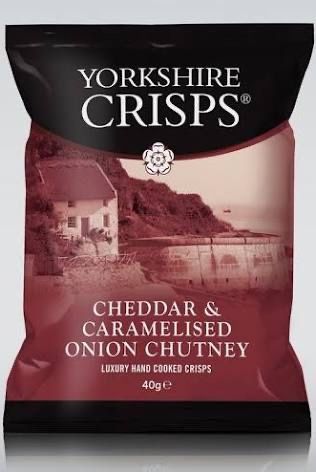Yorkshire Crisps Cheddar & Caramelised Onion Chutney 40g
