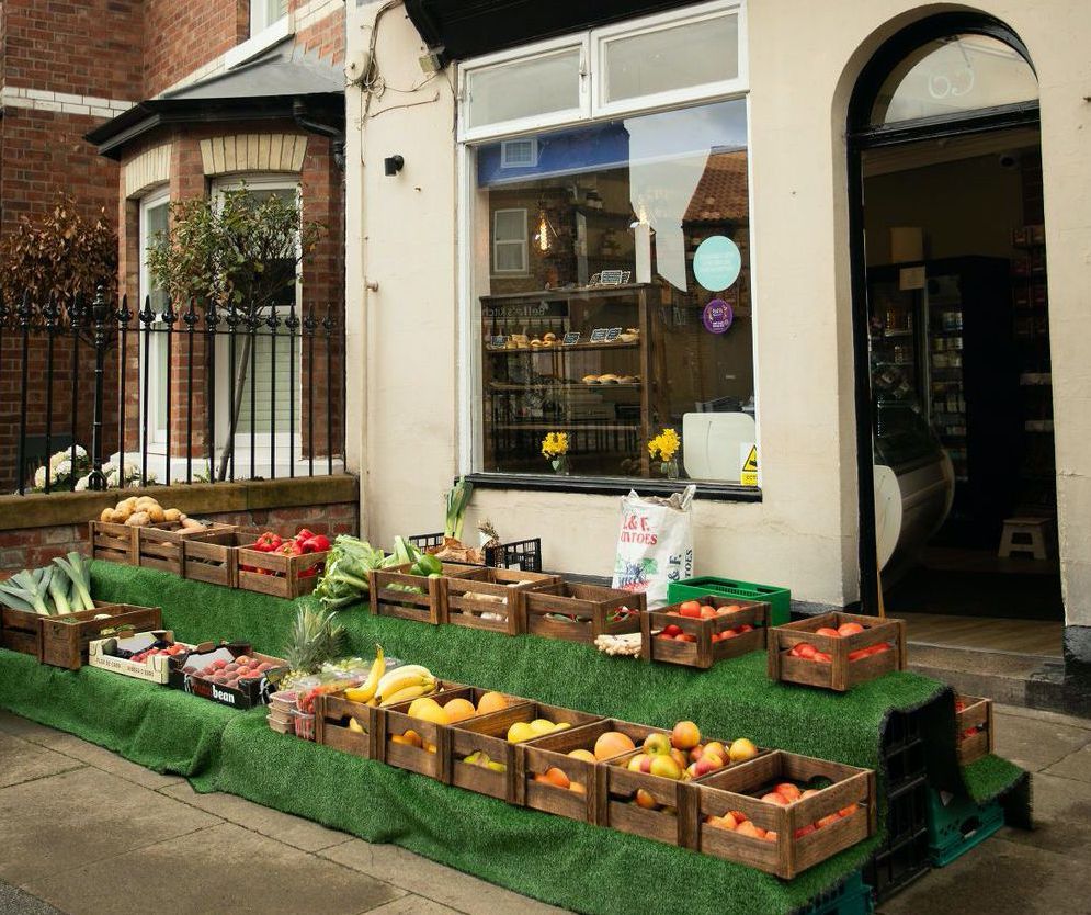 Fresh fruit and vegetables at The Pie Shop & Deli 65 Clifton York YO30 6BD