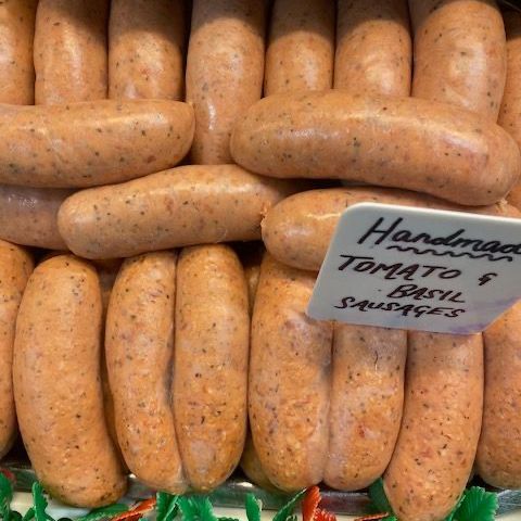 Tony Neary The Butcher's Shop Tomato & Basil Sausages