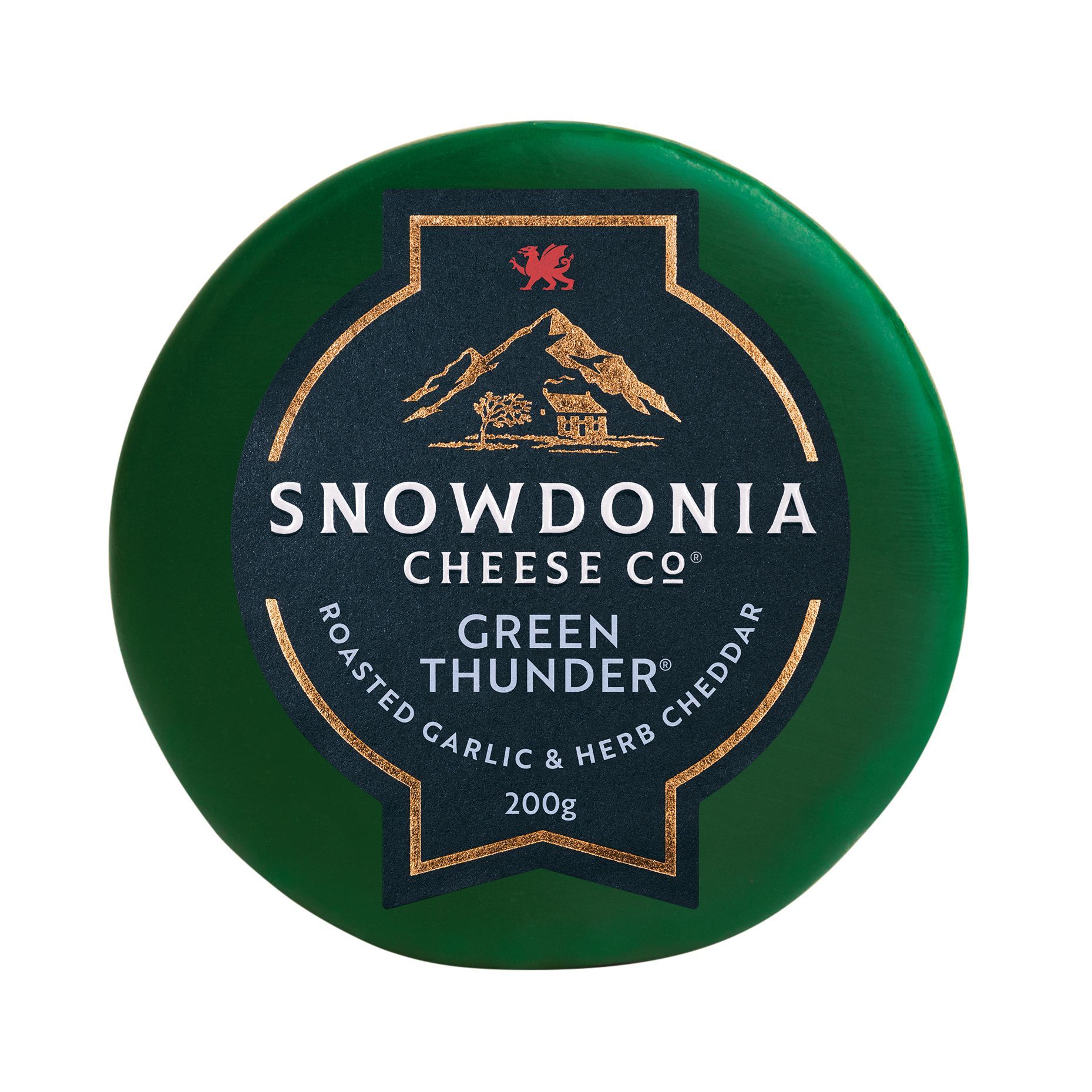 Green Thunder 200g waxed - Snowdonia Cheese Company