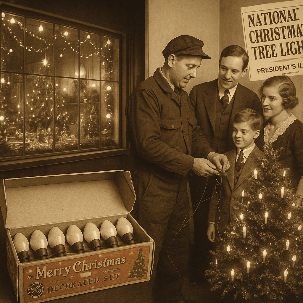 christmas lights history