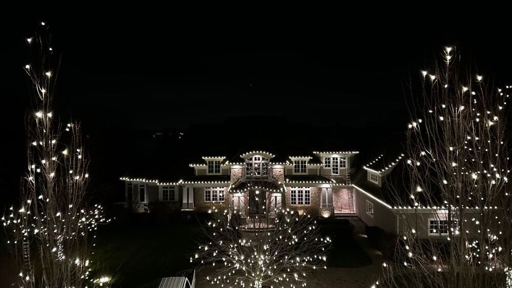 exterior professional Christmas lighting 