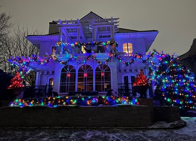 porch christmas lights