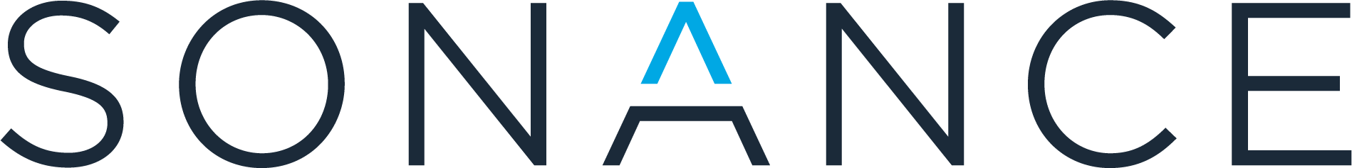 Un gros plan du mot sonance sur fond blanc.