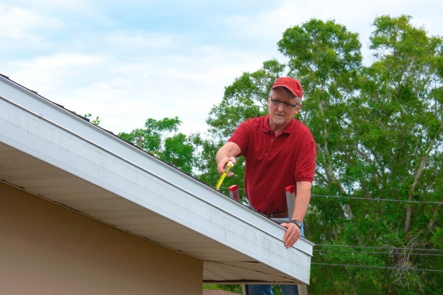 Roof inspection following Missouri hail and high-wind storm damage
