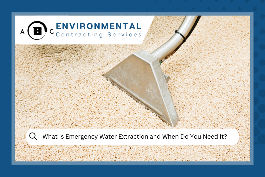What Is Emergency Water Extraction and When Do You Need It