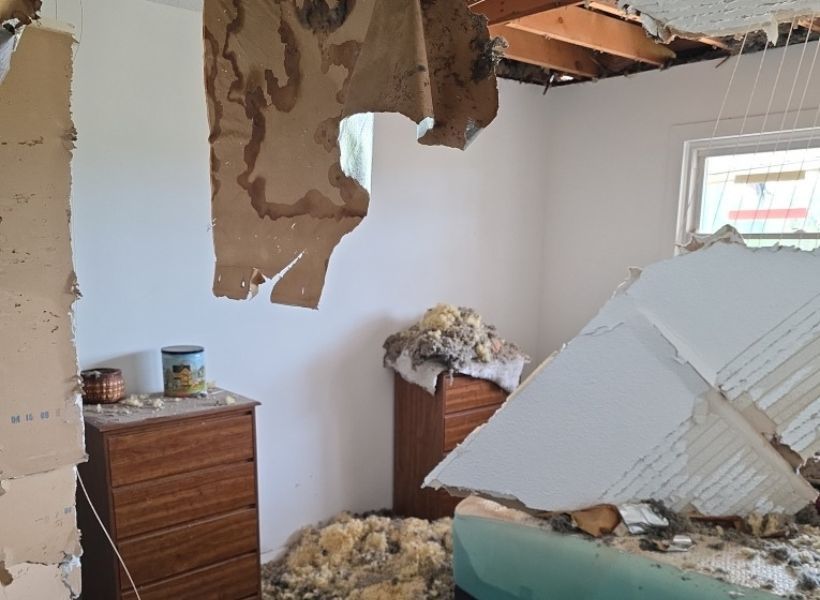 bedroom water damage 2