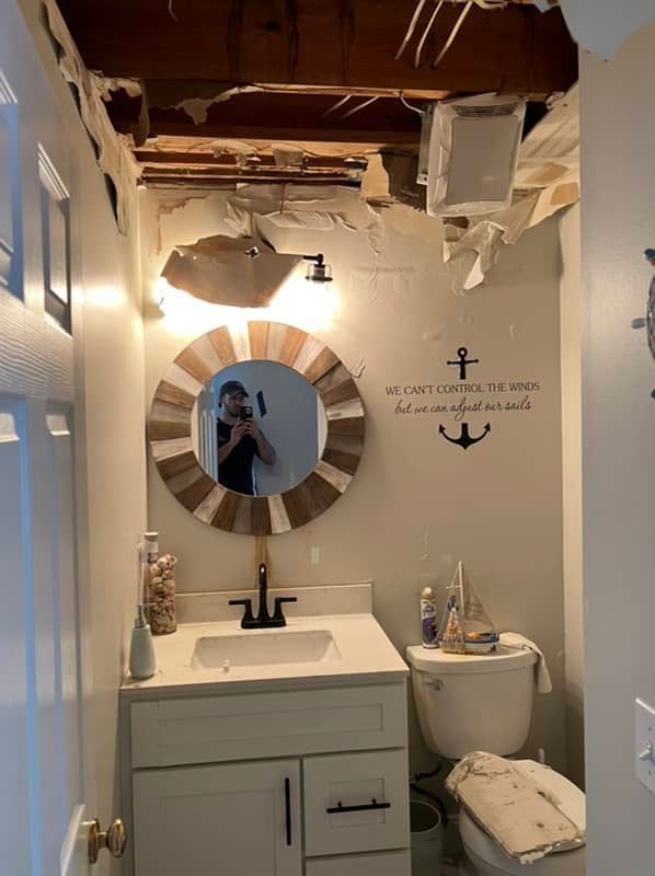 ceiling water damage