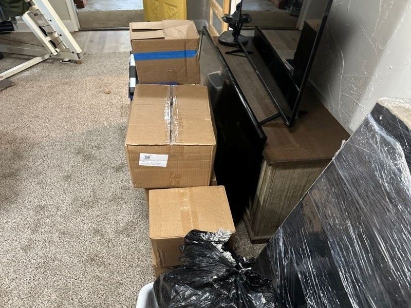 Restored belongings in basement