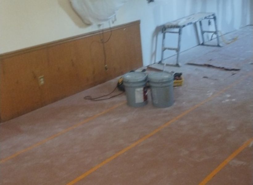 demo in kitchen and dining room