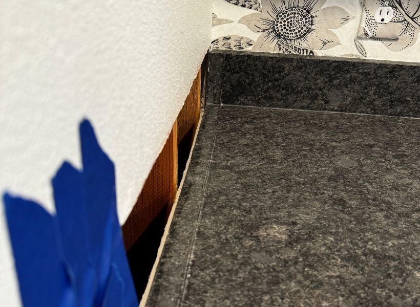 laundry room drywall flood cuts