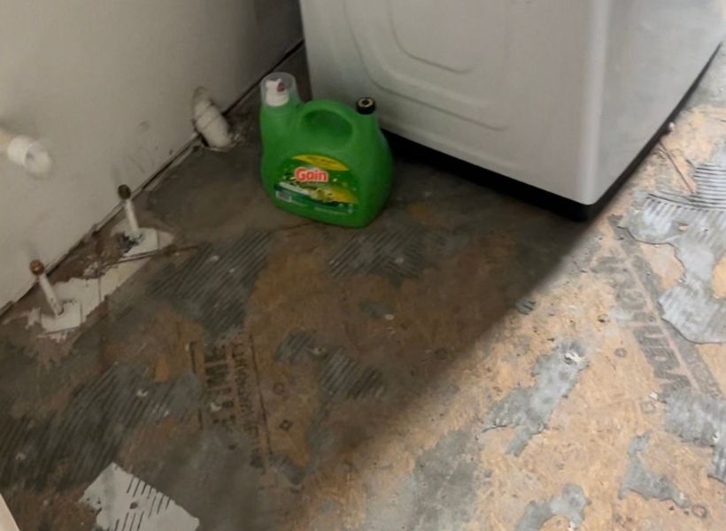 laundry room tile removal