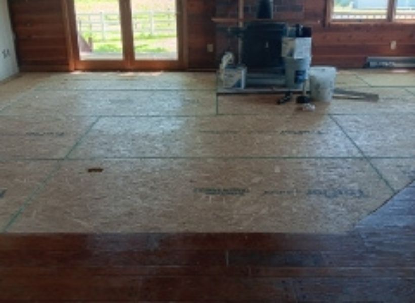 living room floor-during 2