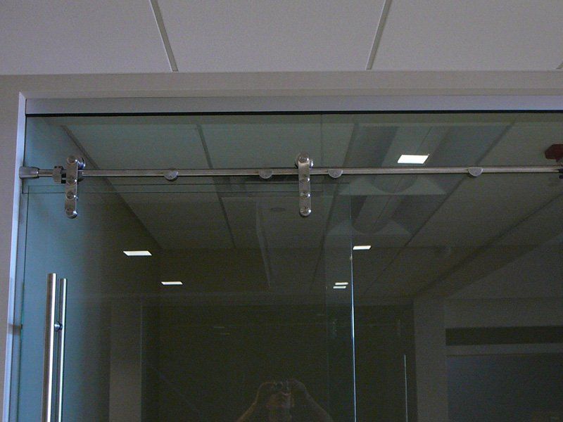 Glass Doors — Closer View of Glass Doors in Kent, WA