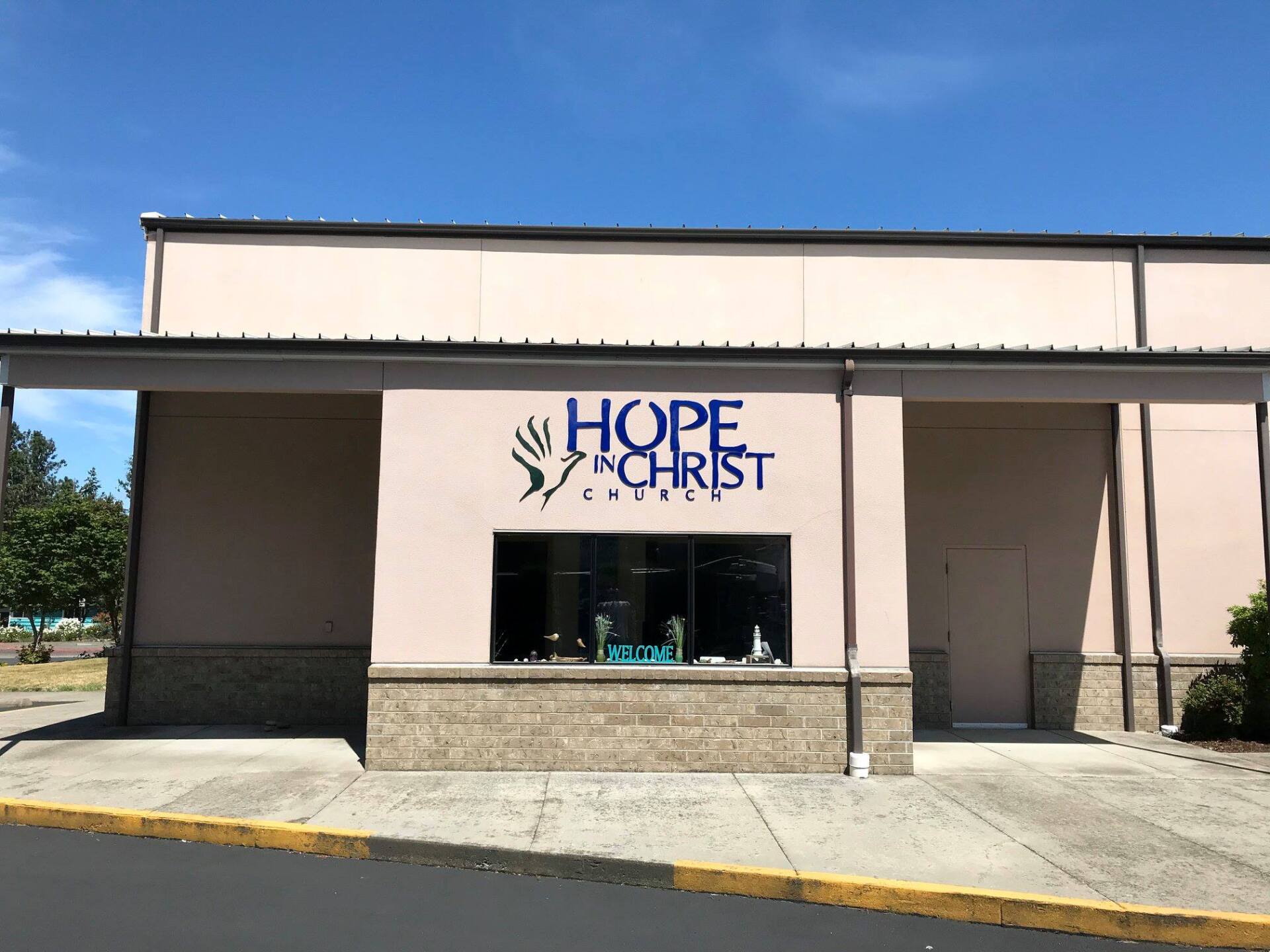 hope church building sign