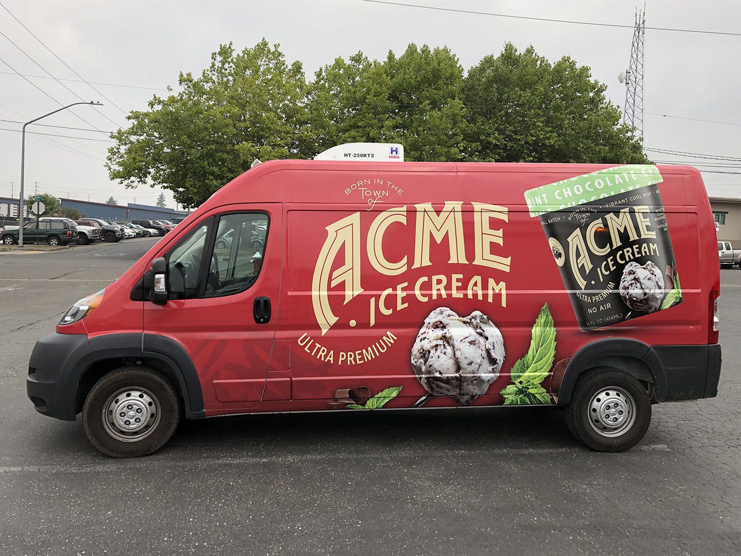 acme ice cream van wrap
