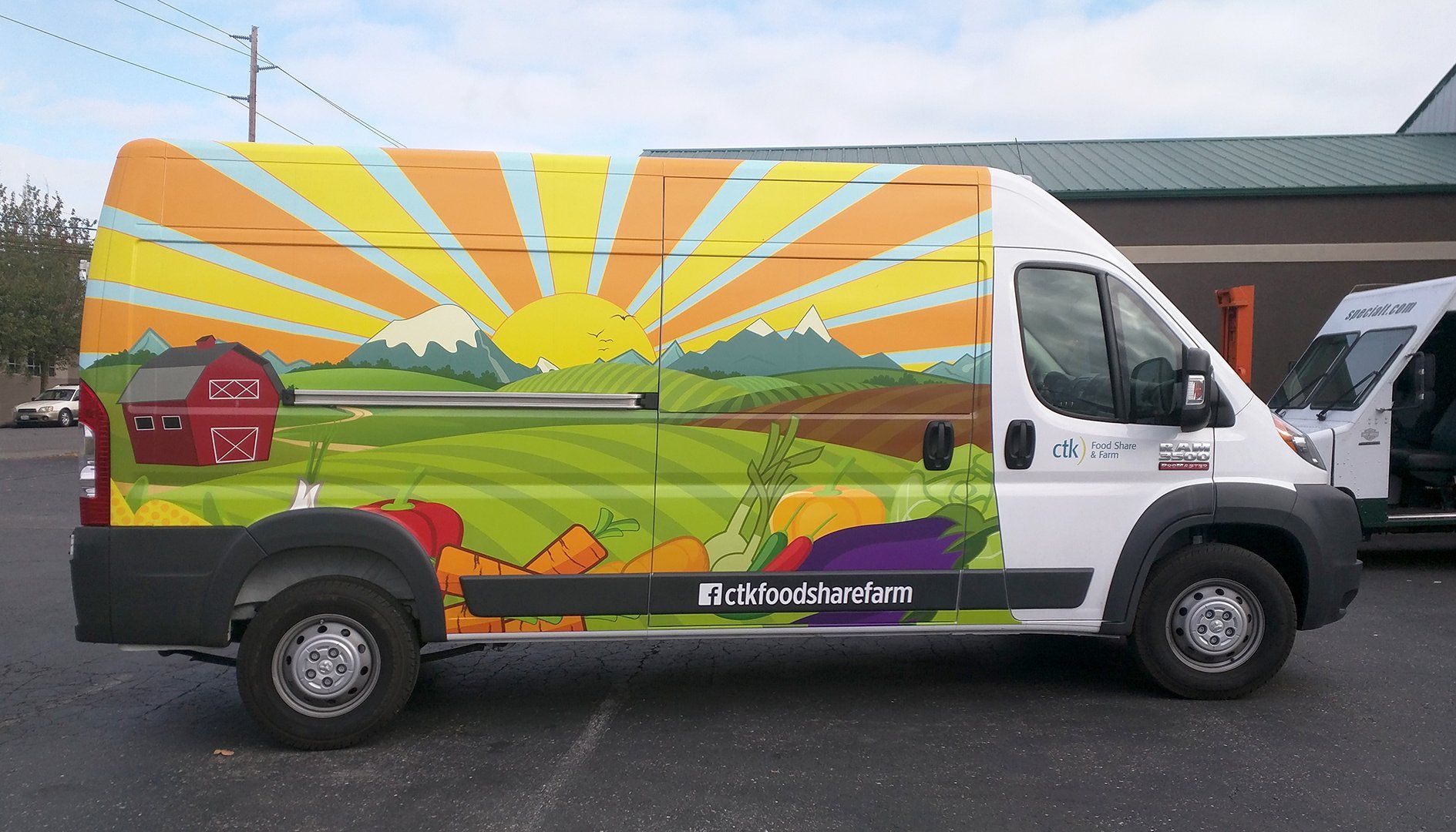 christ the king dodge van wrap