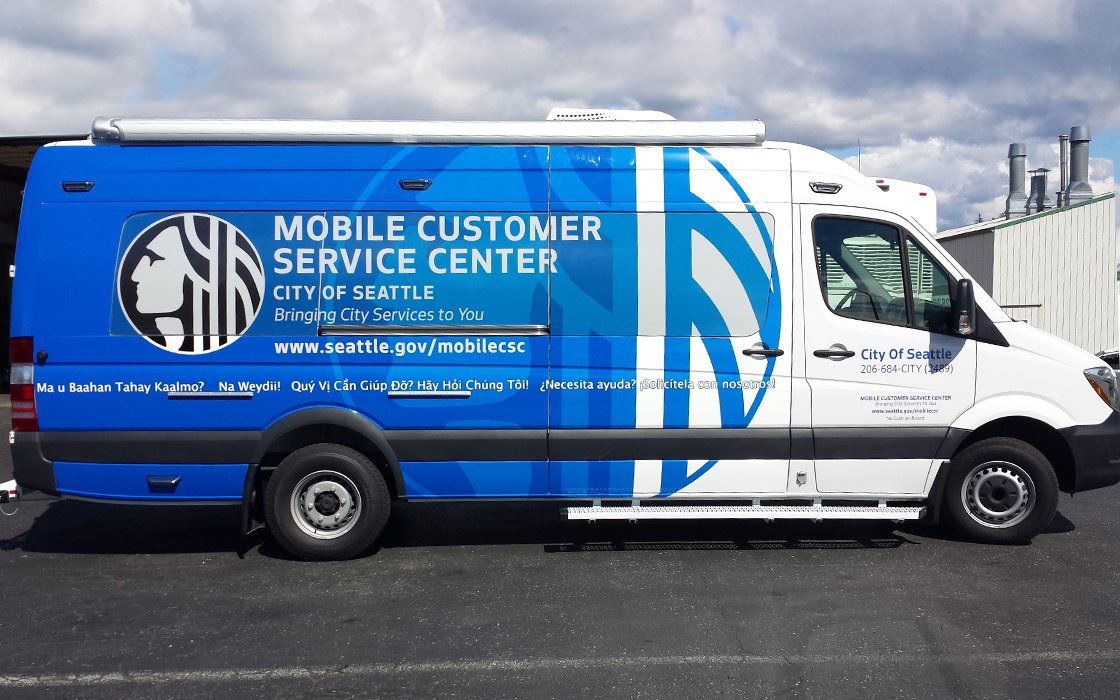 city of seattle mobile van wrap