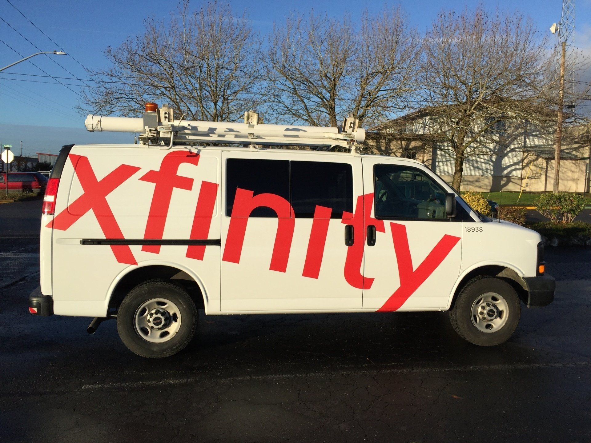 fleet vehicle vinyl graphics on a van
