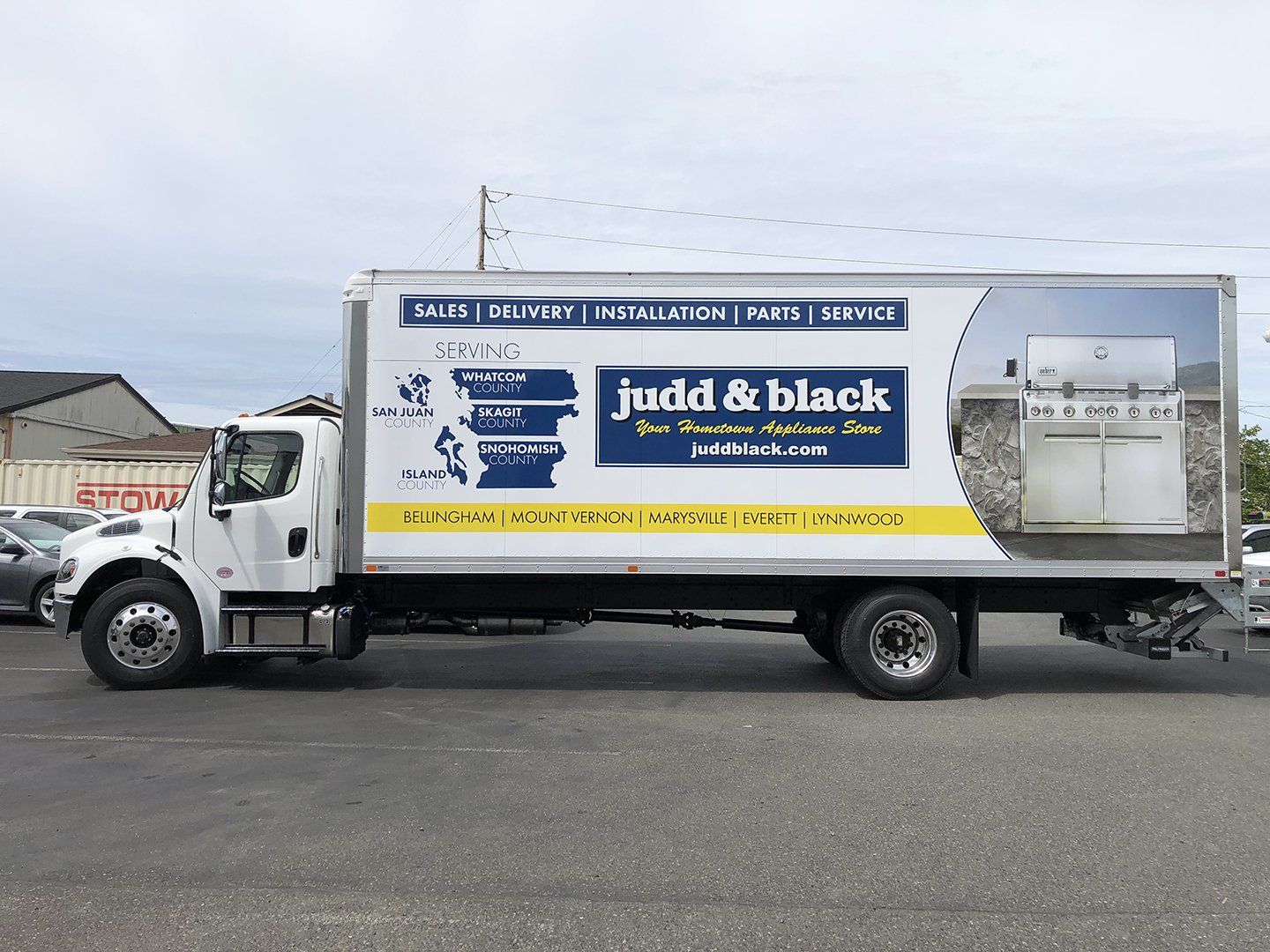 Judd and black box truck wrap