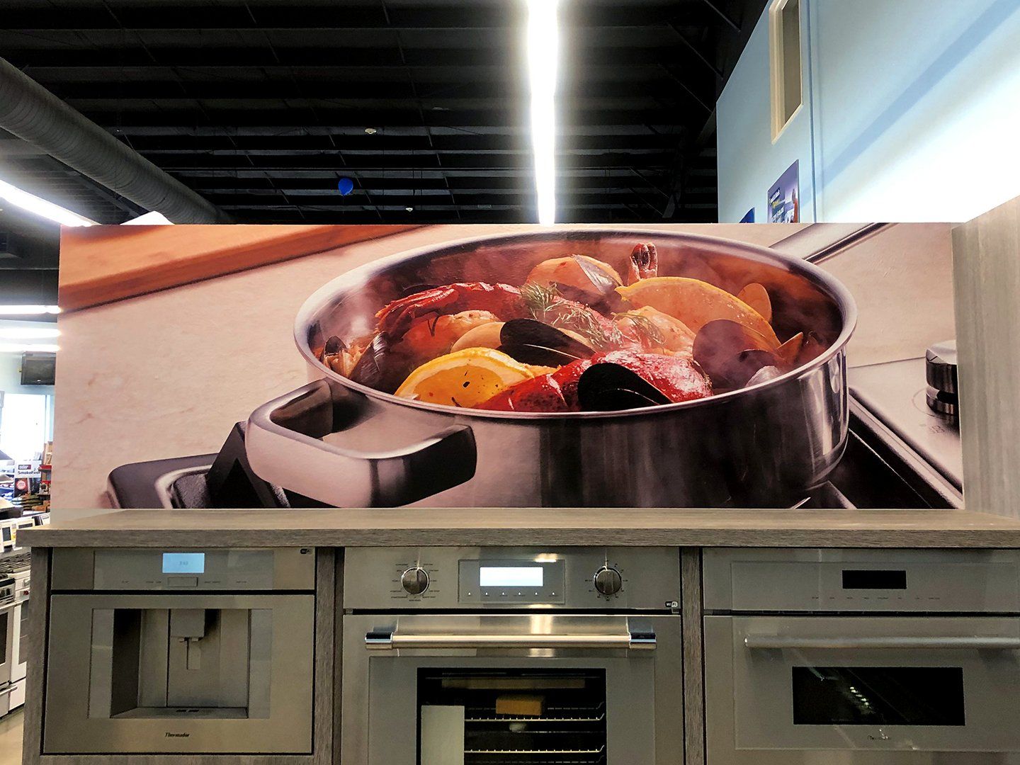 full color wall graphics cooking