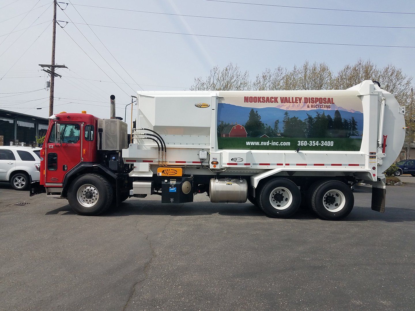 nooksak valley garbage truck wrap