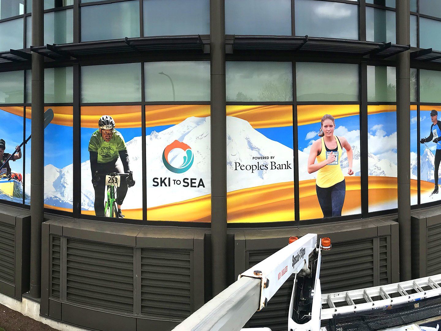 ski to sea window peoples bank window graphics