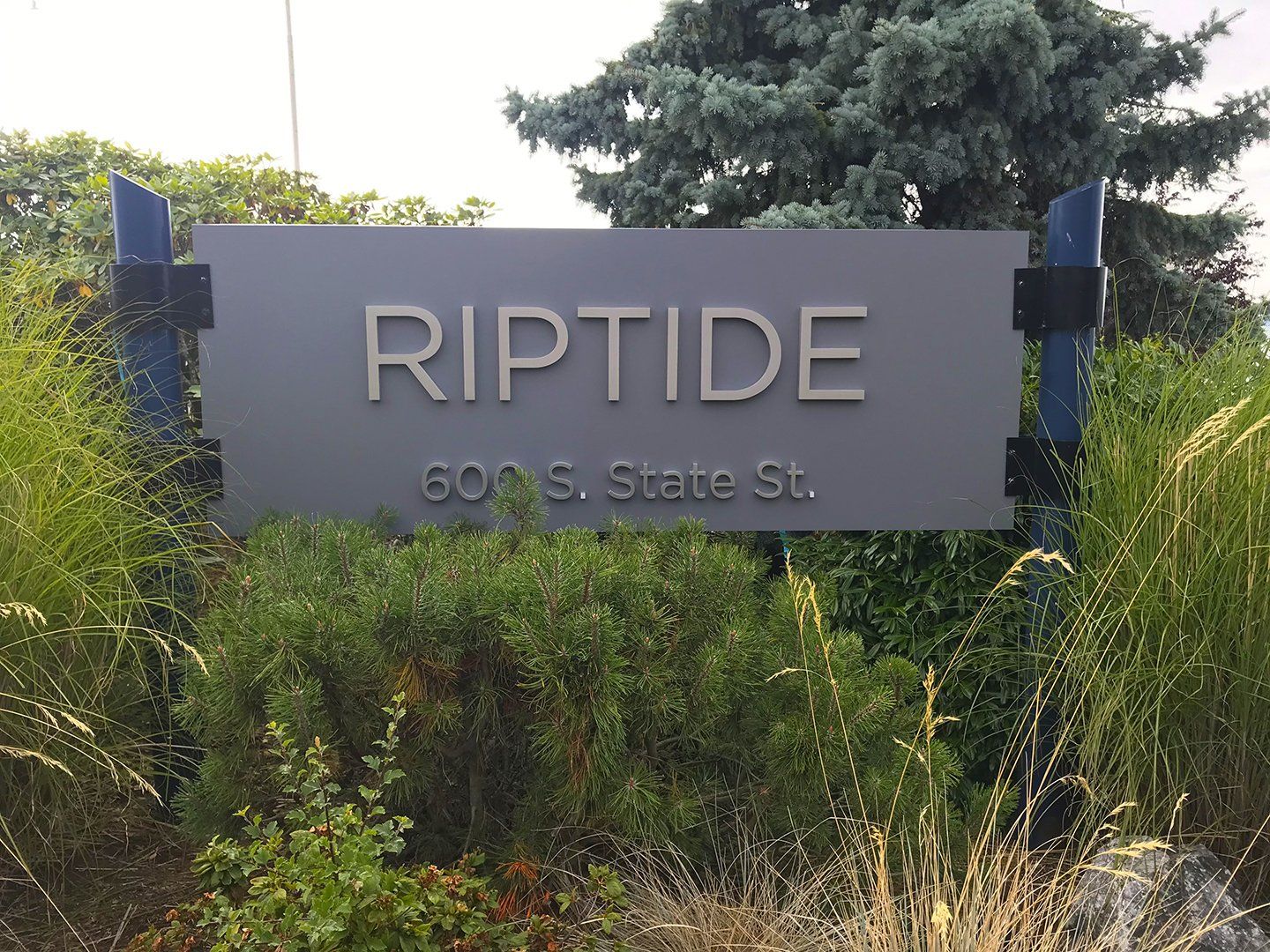 Riptide apartment complex sign