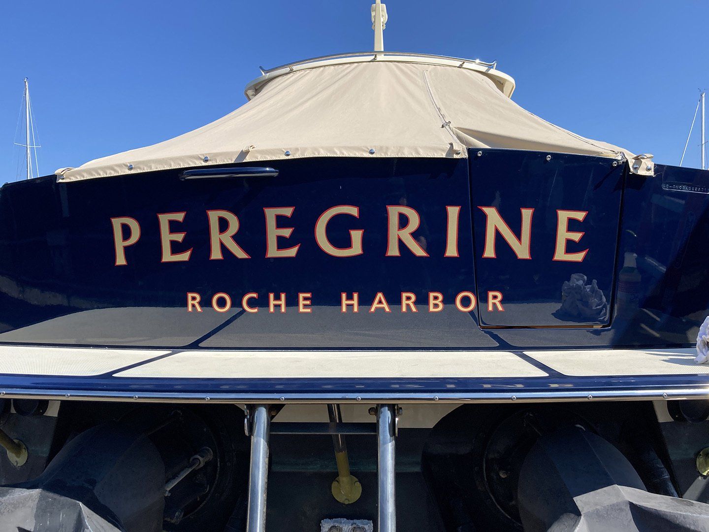 peregrine boat name roche harbor