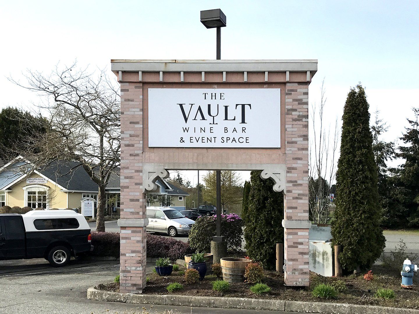 vault wine bar and bistro sign