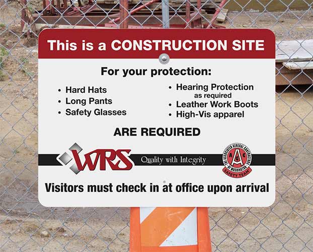 wrs saftey check in sign