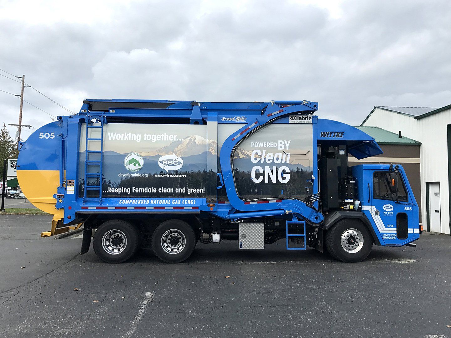 ssc garbage truck wrap