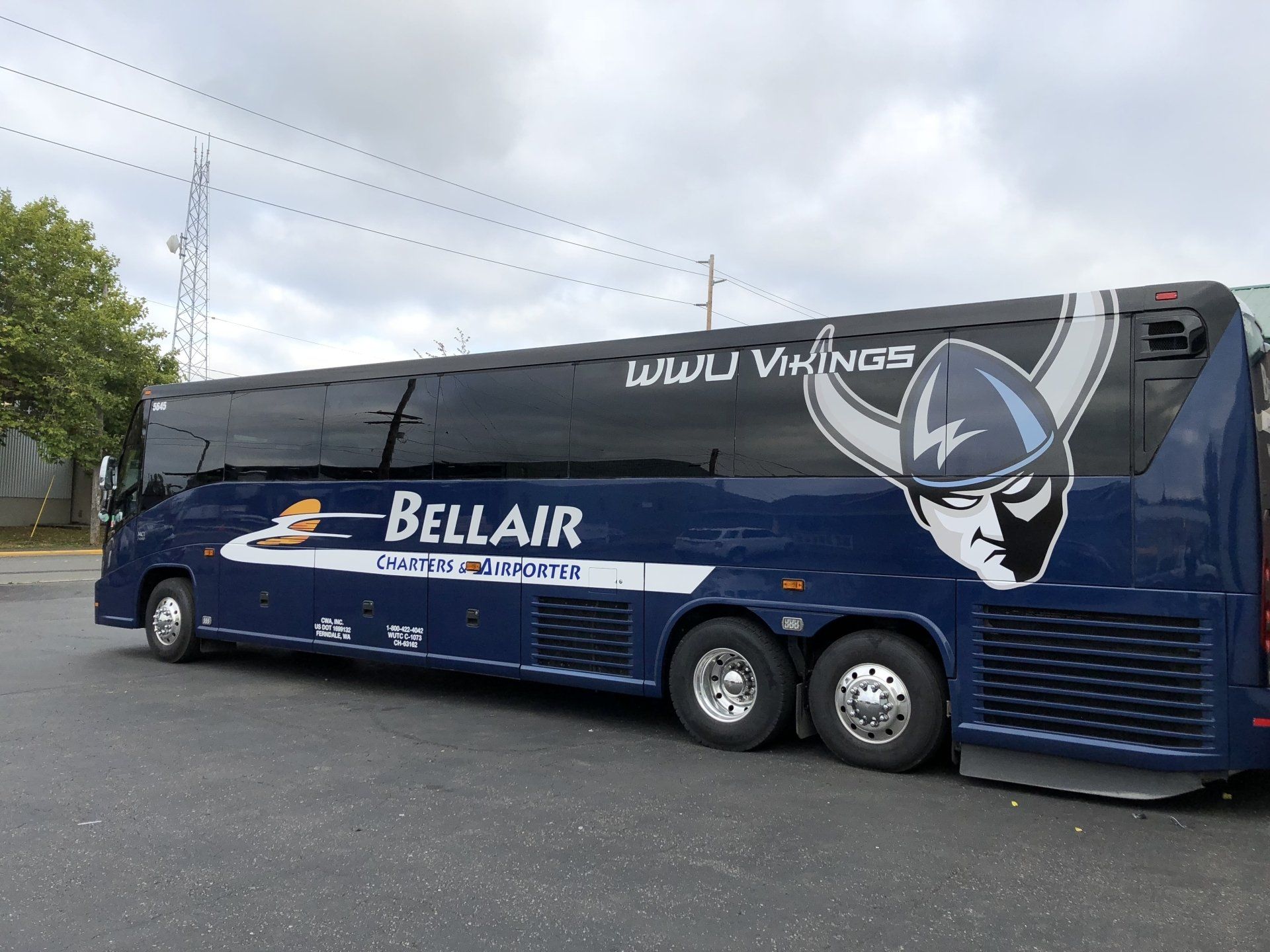 fleet vehicle vinyl graphics on a bus