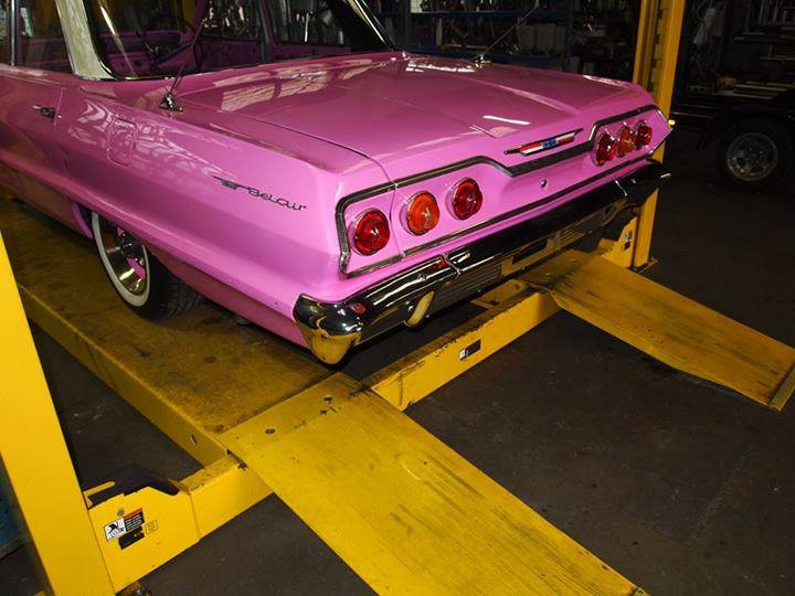 custom pink car