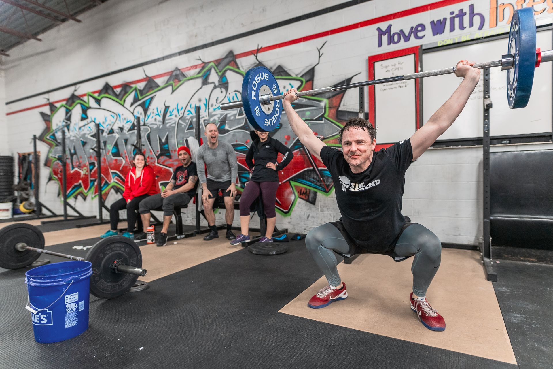 Running training at CrossFit Merrimack in Lowell, MA