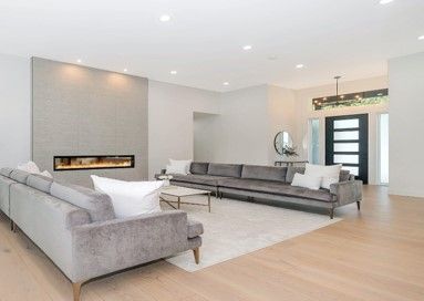 New Living Room With Fire Place — Boca Raton, FL — National Home Building & Remodeling Corp.