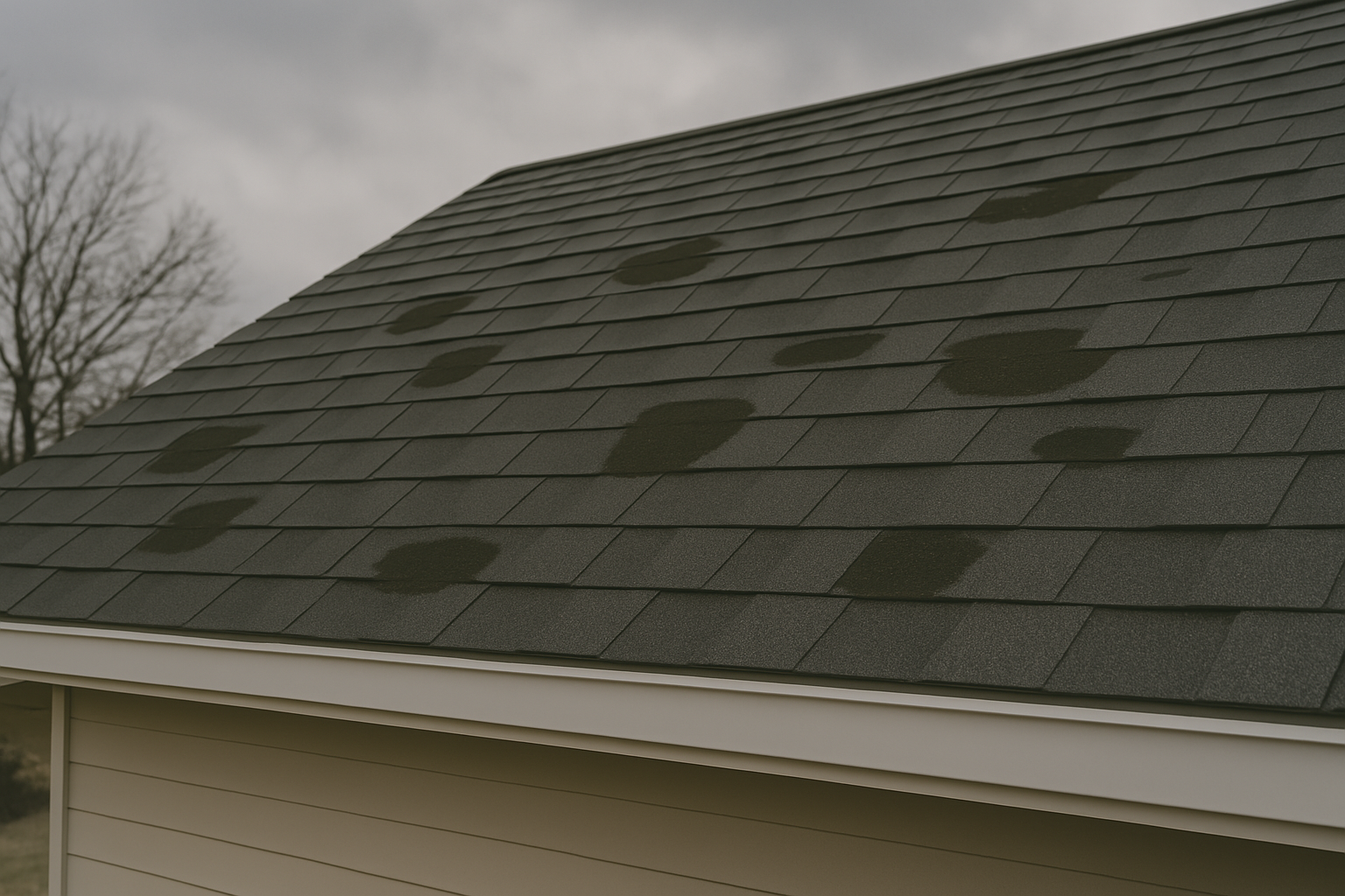 A roof with a lot of shingles on it