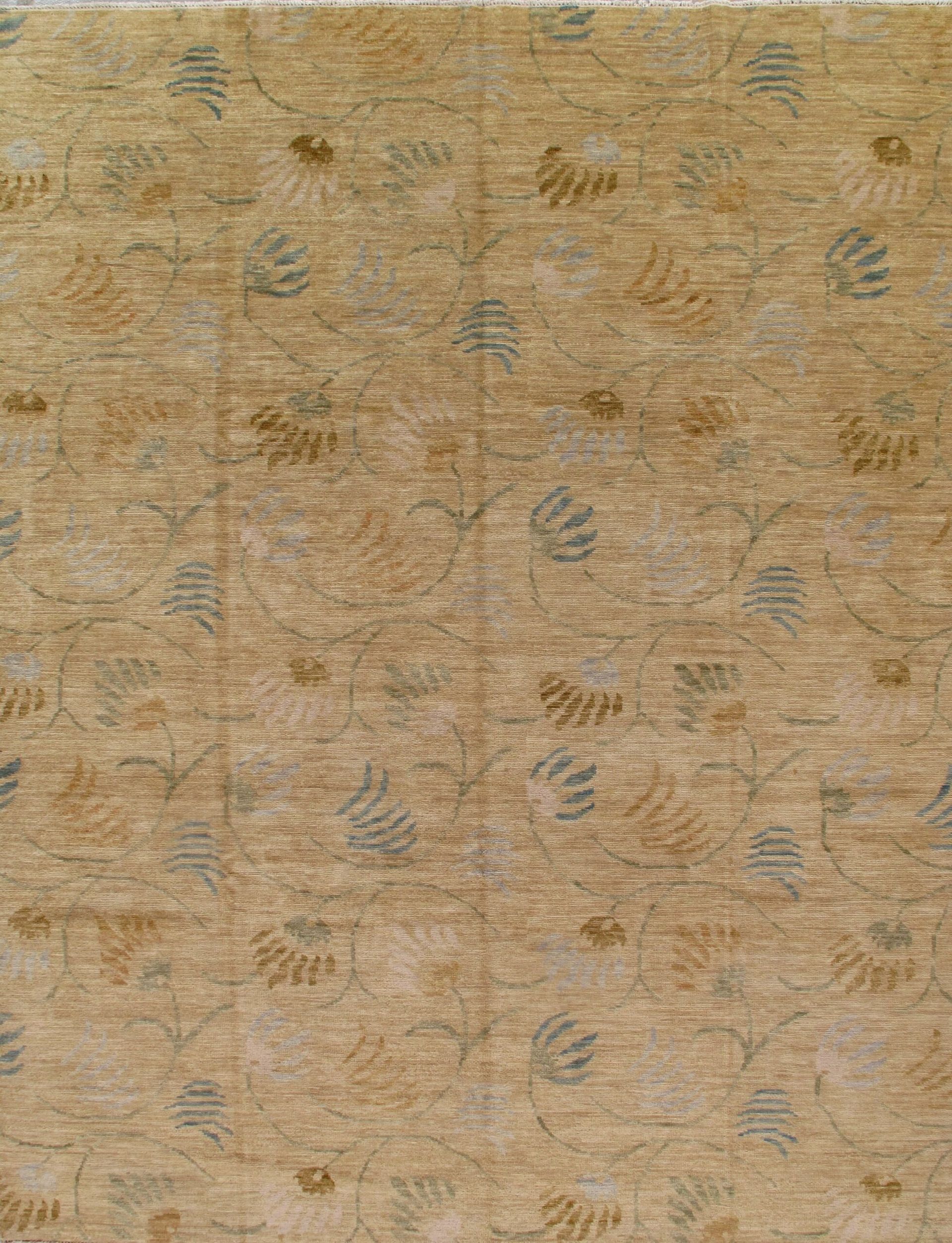 A close up of a rug with a pattern on it.