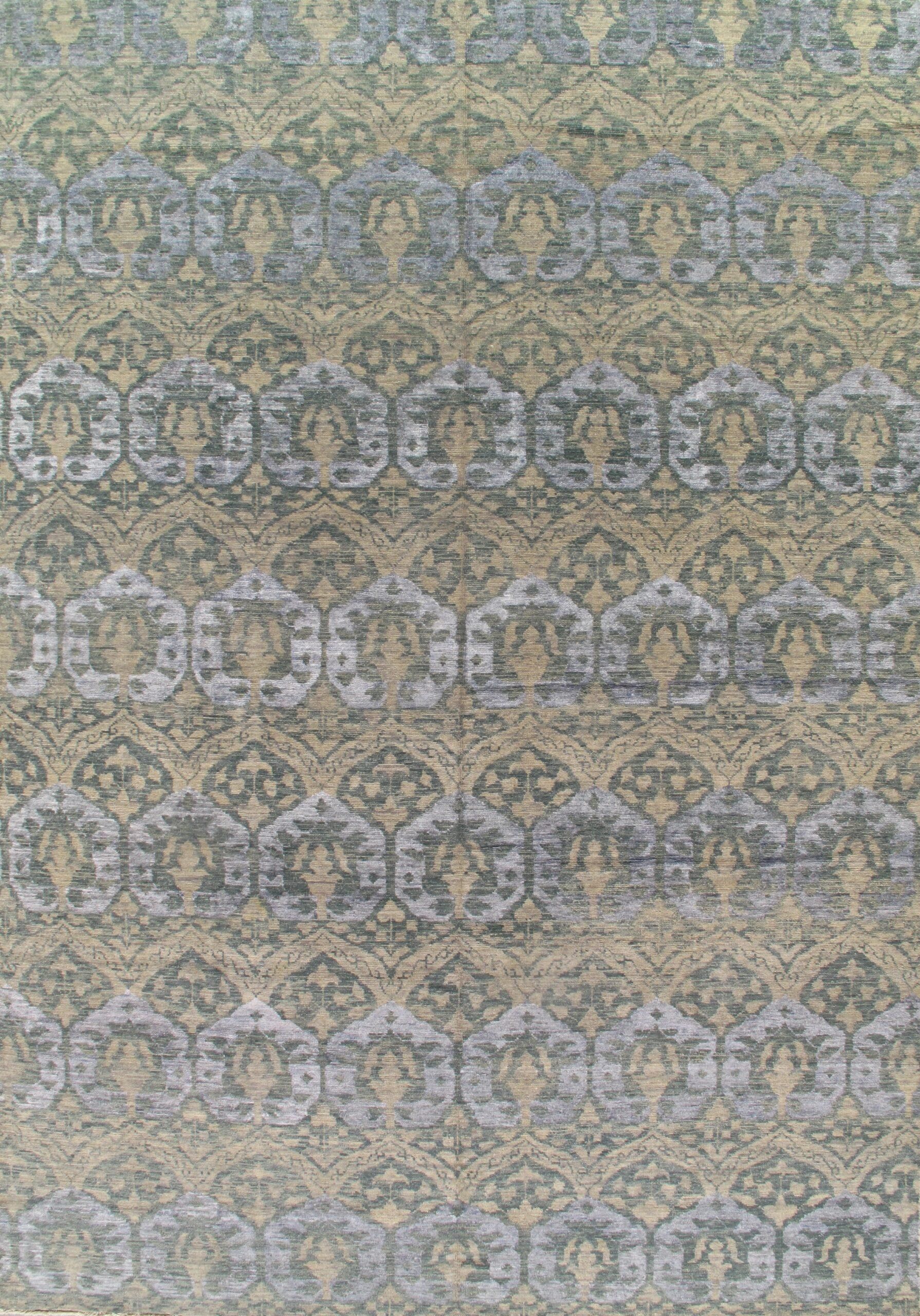 A close up of a rug with a pattern on it.