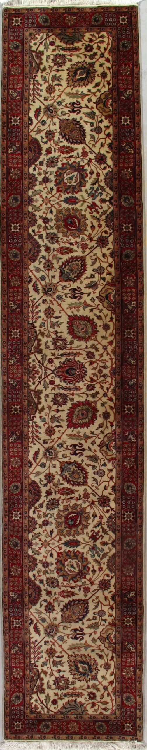 A rug with a pattern on it is sitting on a table.