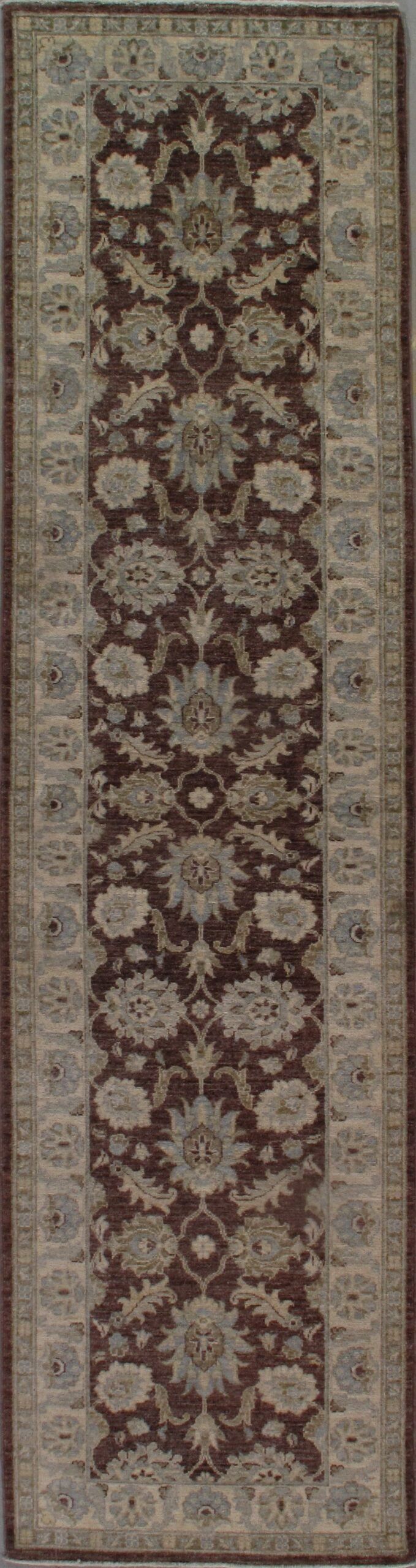 A rug with a pattern on it is sitting on a table.