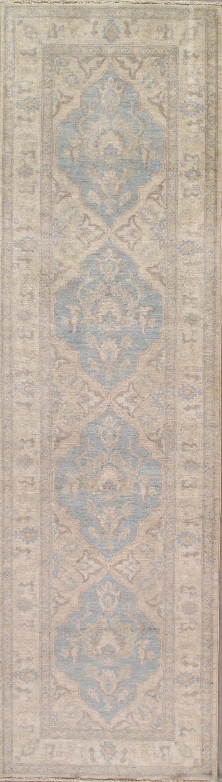 A rug with a pattern on it is sitting on a table.