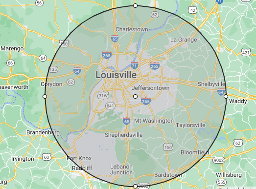 Louisville Map – Louisville, KY – LINE-X of Louisville