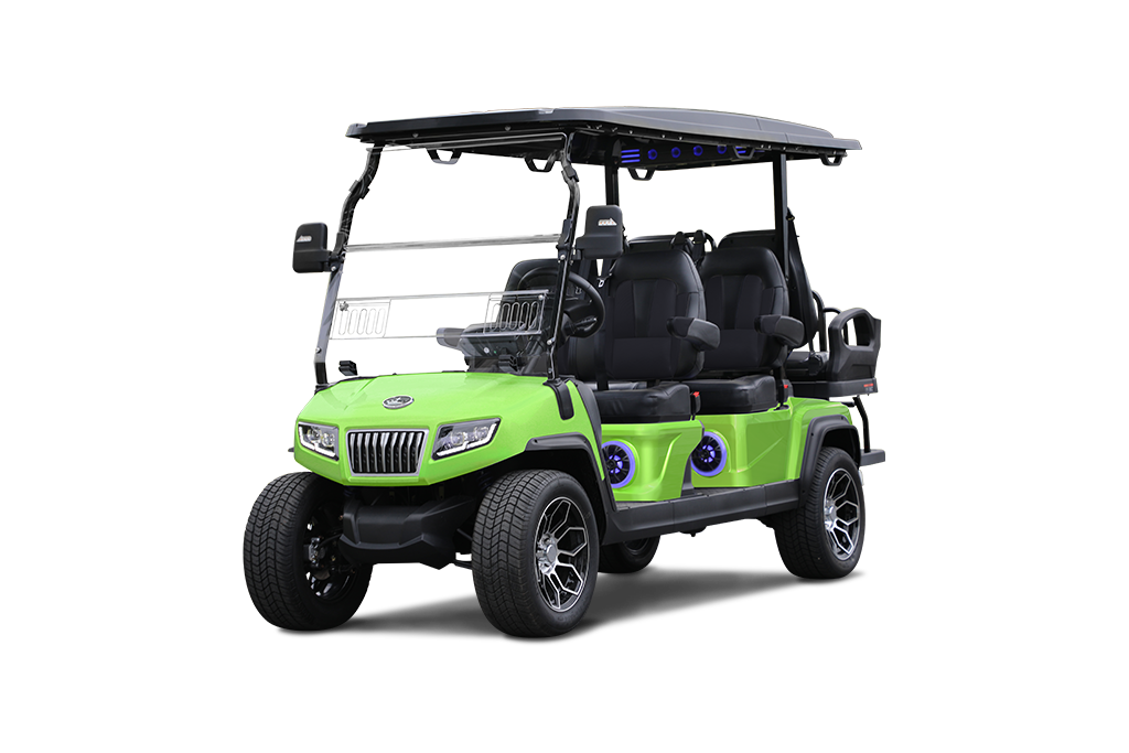 Evolution D5 RANGER 4+2 LIME GREEN - ALLSTATES GOLF CARTS - ELKHART, IN