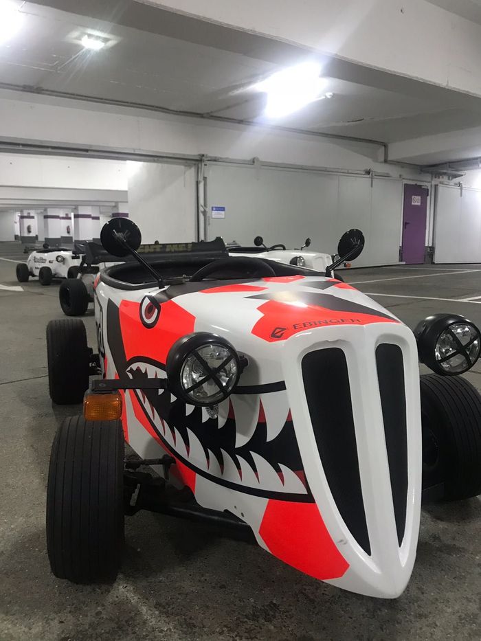 Closeup Hotrod Garage
