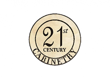 Logo for 21st Century Cabinetry, featuring a circle with the text