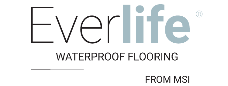 Logo for Everlife Waterproof Flooring from MSI. The word