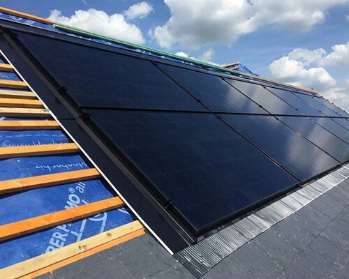 Solar PV panels on new build house, Oxford