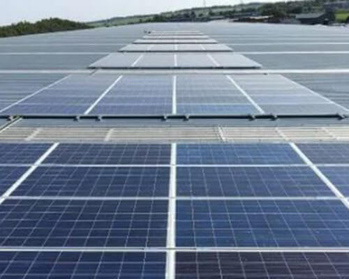 Solar PV panels in Markham Vale